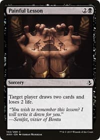 Painful Lesson - Amonkhet - Magic: The Gathering card