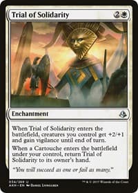 Trial of Solidarity - Amonkhet - Magic: The Gathering card