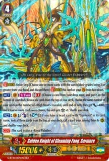 Golden Knight of Gleaming Fang, Garmore - G-BT10: Raging Clash of the Blade Fangs - Cardfight Vanguard card