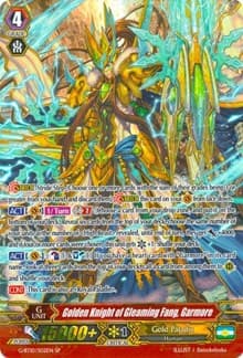 Golden Knight of Gleaming Fang, Garmore (SP) - G-BT10: Raging Clash of the Blade Fangs - Cardfight Vanguard card