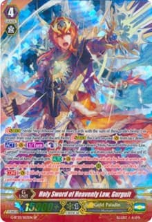 Holy Sword of Heavenly Law, Gurguit (SP) - G-BT10: Raging Clash of the Blade Fangs - Cardfight Vanguard card
