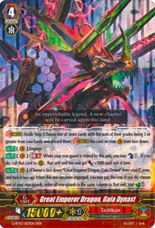 Great Emperor Dragon, Gaia Dynast - G-BT10: Raging Clash of the Blade Fangs - Cardfight Vanguard card