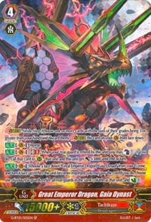 Great Emperor Dragon, Gaia Dynast (SP) - G-BT10: Raging Clash of the Blade Fangs - Cardfight Vanguard card