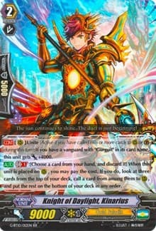 Knight of Daylight, Kinarius - G-BT10: Raging Clash of the Blade Fangs - Cardfight Vanguard card
