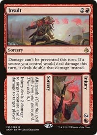 Insult // Injury - Amonkhet - Magic: The Gathering card