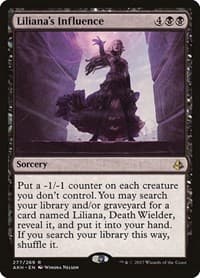 Liliana's Influence - Amonkhet - Magic: The Gathering card