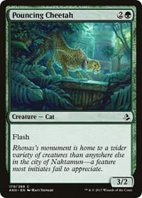 Pouncing Cheetah - Amonkhet - Magic: The Gathering card