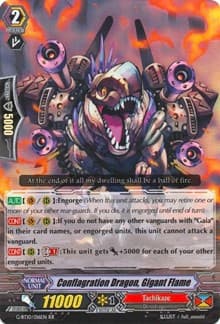 Conflagration Dragon, Gigant Flame - G-BT10: Raging Clash of the Blade Fangs - Cardfight Vanguard card