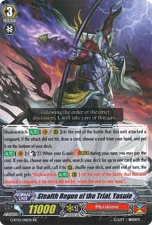 Stealth Rogue of the Trial, Yasuie - G-BT10: Raging Clash of the Blade Fangs - Cardfight Vanguard card