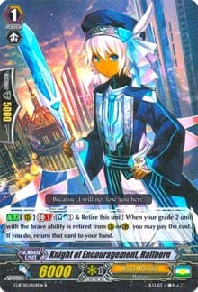 Knight of Encouragement, Hallborn - G-BT10: Raging Clash of the Blade Fangs - Cardfight Vanguard card