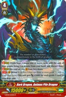 Dark Dragon, Animus Pile Dragon - G-BT10: Raging Clash of the Blade Fangs - Cardfight Vanguard card