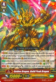 Golden Dragon, Build Peak Dragon - G-BT10: Raging Clash of the Blade Fangs - Cardfight Vanguard card