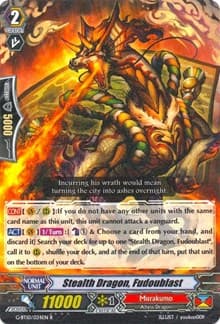 Stealth Dragon, Fudoublast - G-BT10: Raging Clash of the Blade Fangs - Cardfight Vanguard card