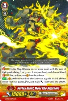 Vertex Giant, Moai The Supreme - G-BT10: Raging Clash of the Blade Fangs - Cardfight Vanguard card