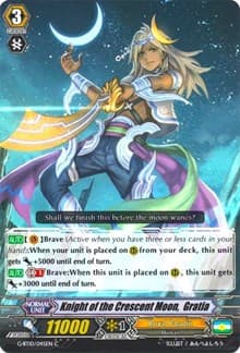 Knight of the Crescent Moon, Gratia - G-BT10: Raging Clash of the Blade Fangs - Cardfight Vanguard card