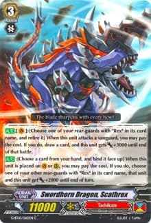 Swordhorn Dragon, Scatherex - G-BT10: Raging Clash of the Blade Fangs - Cardfight Vanguard card