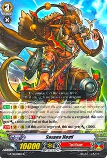 Savage Head - G-BT10: Raging Clash of the Blade Fangs - Cardfight Vanguard card