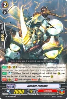 Rusher Erasmo - G-BT10: Raging Clash of the Blade Fangs - Cardfight Vanguard card