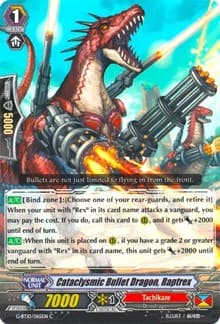Cataclysmic Bullet Dragon, Raptrex - G-BT10: Raging Clash of the Blade Fangs - Cardfight Vanguard card