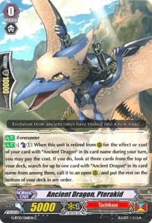 Ancient Dragon, Pterakid - G-BT10: Raging Clash of the Blade Fangs - Cardfight Vanguard card