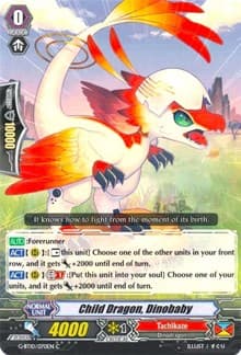 Child Dragon, Dinobaby - G-BT10: Raging Clash of the Blade Fangs - Cardfight Vanguard card