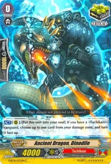 Ancient Dragon, Dinodile - G-BT10: Raging Clash of the Blade Fangs - Cardfight Vanguard card