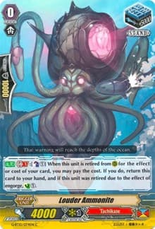 Louder Ammonite - G-BT10: Raging Clash of the Blade Fangs - Cardfight Vanguard card