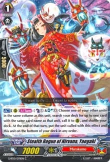 Stealth Rogue of Nirvana, Yaegaki - G-BT10: Raging Clash of the Blade Fangs - Cardfight Vanguard card