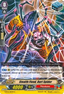 Stealth Fiend, Dart Spider - G-BT10: Raging Clash of the Blade Fangs - Cardfight Vanguard card