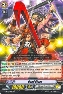 Quad Gigas - G-BT10: Raging Clash of the Blade Fangs - Cardfight Vanguard card