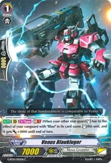 Venus Blaukluger - G-BT10: Raging Clash of the Blade Fangs - Cardfight Vanguard card