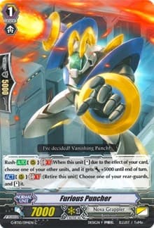 Furious Puncher - G-BT10: Raging Clash of the Blade Fangs - Cardfight Vanguard card