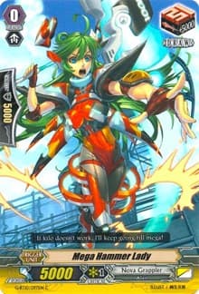 Mega Hammer Lady - G-BT10: Raging Clash of the Blade Fangs - Cardfight Vanguard card