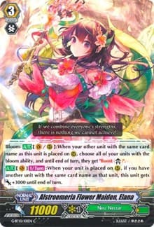 Alstroemeria Flower Maiden, Elana - G-BT10: Raging Clash of the Blade Fangs - Cardfight Vanguard card