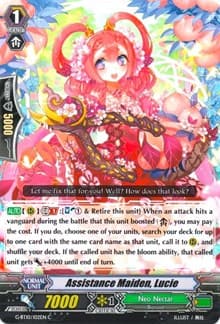 Assistance Maiden, Lucie - G-BT10: Raging Clash of the Blade Fangs - Cardfight Vanguard card