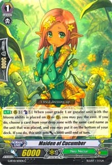 Maiden of Cucumber - G-BT10: Raging Clash of the Blade Fangs - Cardfight Vanguard card