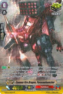 Cannon Fire Dragon, Parasaulauncher (SP) - G-BT10: Raging Clash of the Blade Fangs - Cardfight Vanguard card
