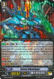 Galaxy Blaukluger - G-BT10: Raging Clash of the Blade Fangs - Cardfight Vanguard card