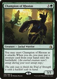 Champion of Rhonas - Amonkhet - Magic: The Gathering card