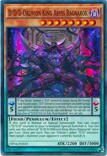 D/D/D Oblivion King Abyss Ragnarok - OTS Tournament Pack 4 - YuGiOh card