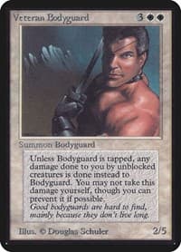 Veteran Bodyguard - Alpha Edition - Magic: The Gathering card
