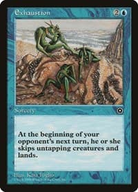 Exhaustion - Portal Second Age - Magic: The Gathering card