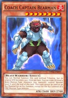 Coach Captain Bearman - OTS Tournament Pack 4 - YuGiOh card