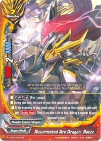 Resurrected Arc Dragon, Batzz - X-SD01: Demon Lord Dragon of Tempest - Future Card BuddyFight card