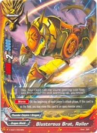 Blusterous Brat, Roller - X-SD01: Demon Lord Dragon of Tempest - Future Card BuddyFight card