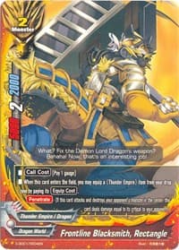 Frontline Blacksmith, Rectangle - X-SD01: Demon Lord Dragon of Tempest - Future Card BuddyFight card