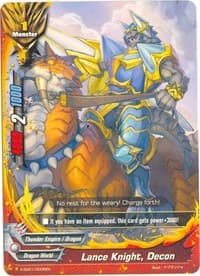 Lance Knight, Decon - X-SD01: Demon Lord Dragon of Tempest - Future Card BuddyFight card