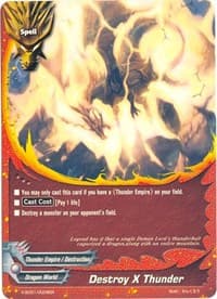Destroy X Thunder - X-SD01: Demon Lord Dragon of Tempest - Future Card BuddyFight card