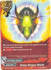 Green Dragon Shield - X-SD01: Demon Lord Dragon of Tempest - Future Card BuddyFight card