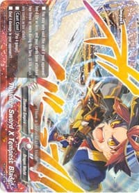 Thunder Sword X Tempest Blade! (RRR) - X-SD01: Demon Lord Dragon of Tempest - Future Card BuddyFight card